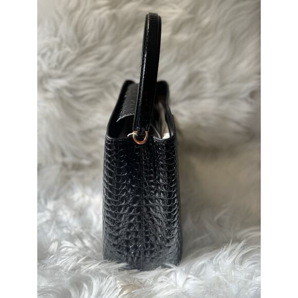 NEW $850 Tory Burch Crocodile Croc Britten Top Handle Satchel - Picture 7 of 10